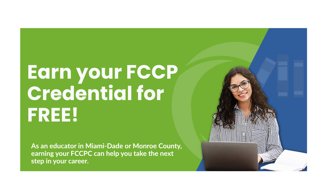 Copia del banner web de la FCCPC de Miami-Dade: «El éxito empieza aquí»